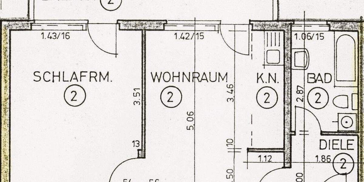 Südbalkon | Fensterbad | Gute Anbindung 2 zimmer