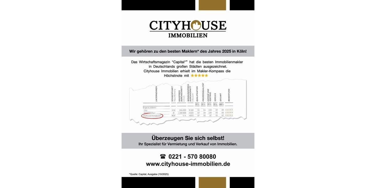 Etagenwohnung Köln / Neustadt-Nord Neustadt-Nord - 3 Zimmer, 95 m&sup2;, 549.000&euro; | Angebot:25567103