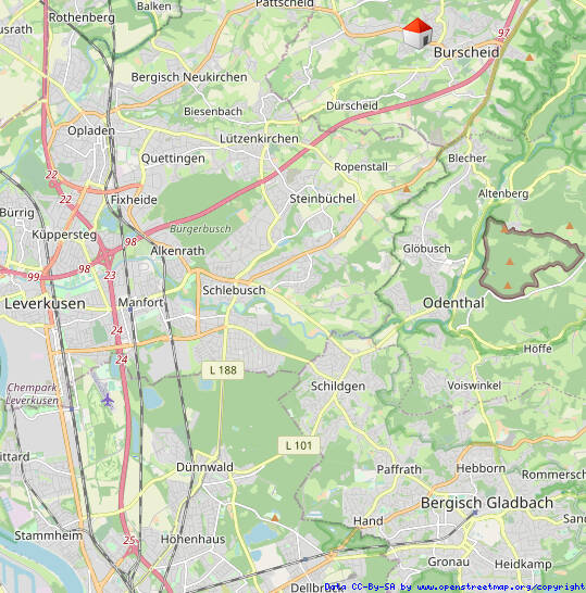 Gut vermietete 2-Zimmer-Dachgeschosswohnung mit Balkon u. Garage im Herzen von Burscheid 2 zimmer