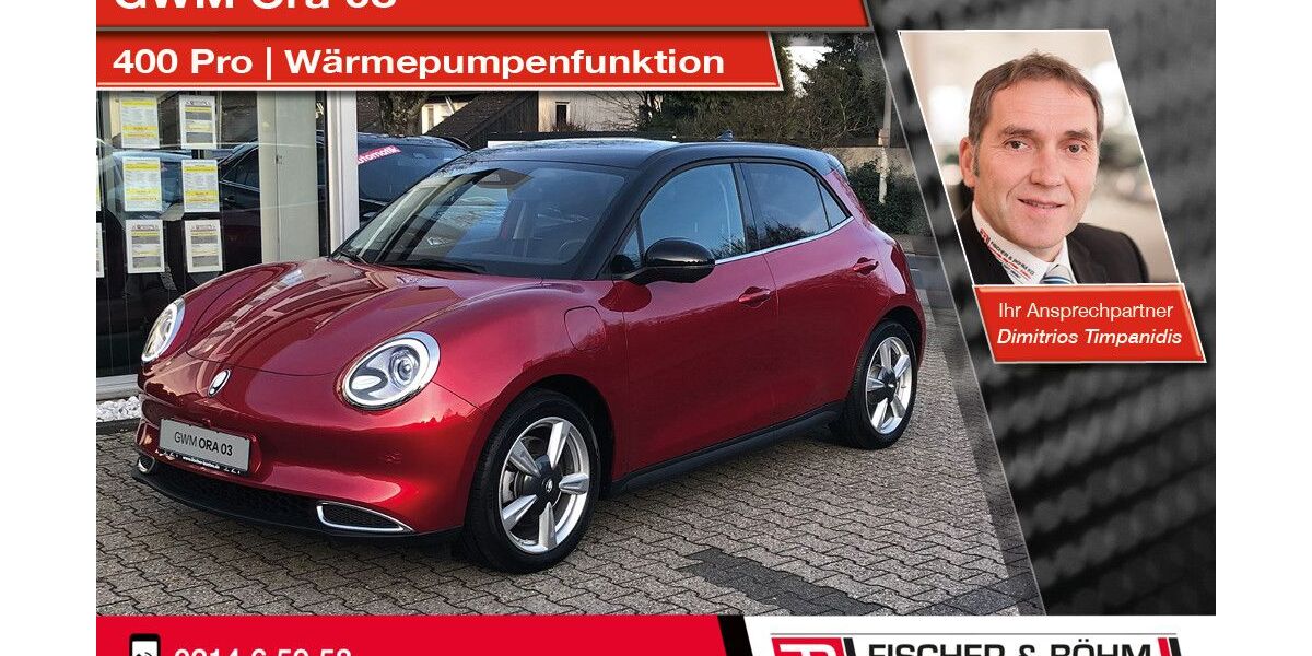 GWM Ora 03 9.567 km 24.950 &euro; Leverkusen 51373