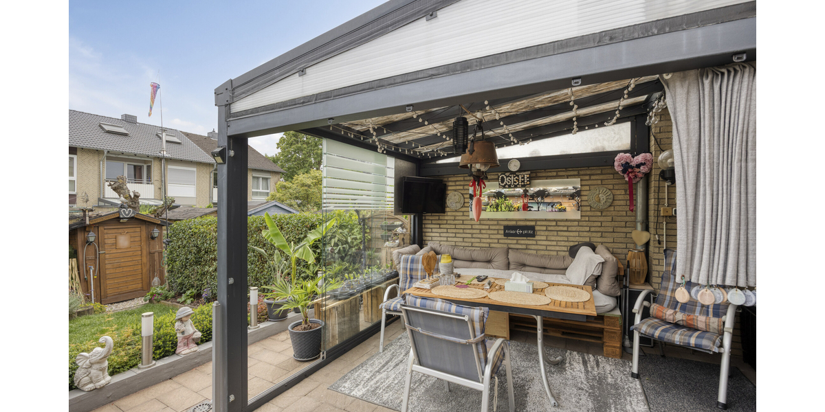 Top gepflegtes Reihenmittelhaus mit gemütlichem Garten, Terrasse und Garage in beliebter Wohnlage - Reihenmittelhaus Pulheim / Brauweiler Brauweiler | Angebot:27285366