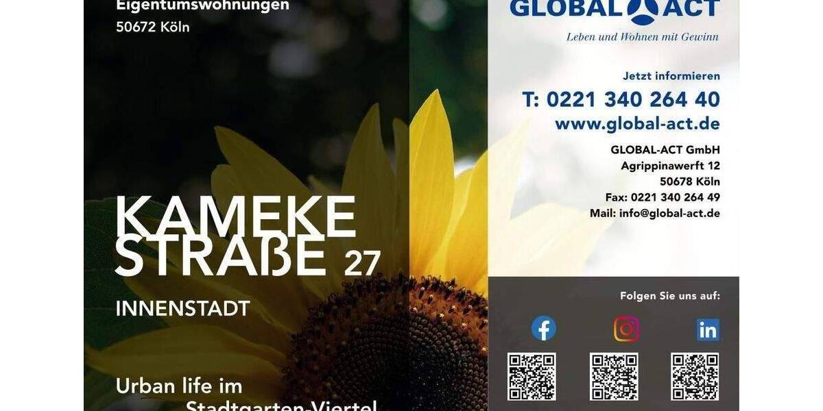 Etagenwohnung Köln Neustadt-Nord - 4 Zimmer, 101 m&sup2;, 779.000&euro; | Angebot:26401829