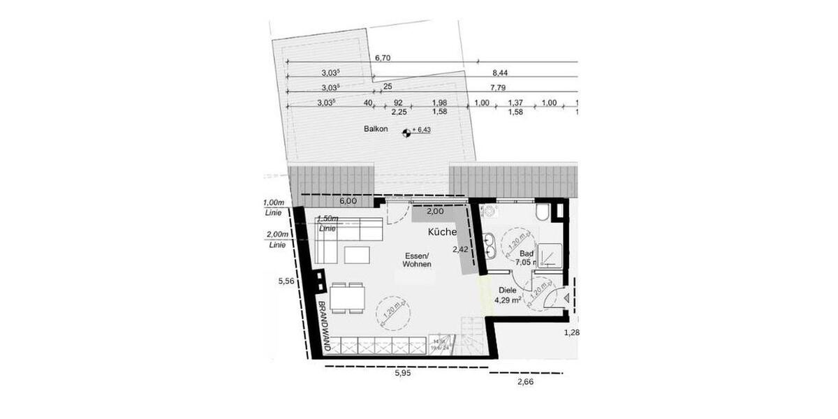 Exklusive 2,5-Zimmer-Maisonette-Wohnung & gehobene Innenausstattung 2.5 zimmer