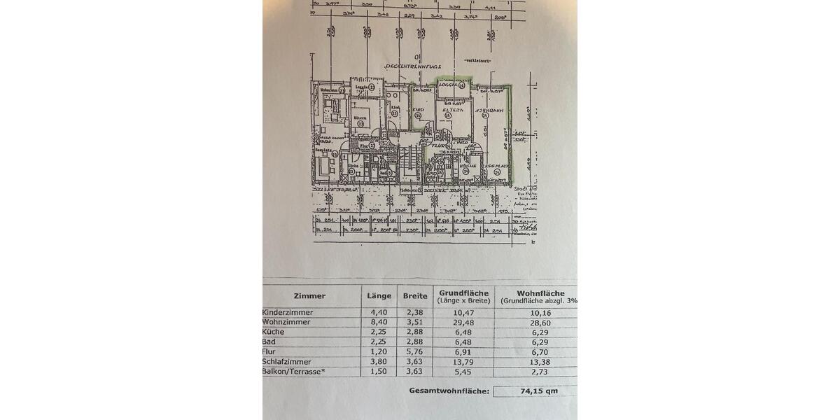 Etagenwohnung Monheim am Rhein - 3 Zimmer, 75 m&sup2;, 240.000&euro; | Angebot:25340678