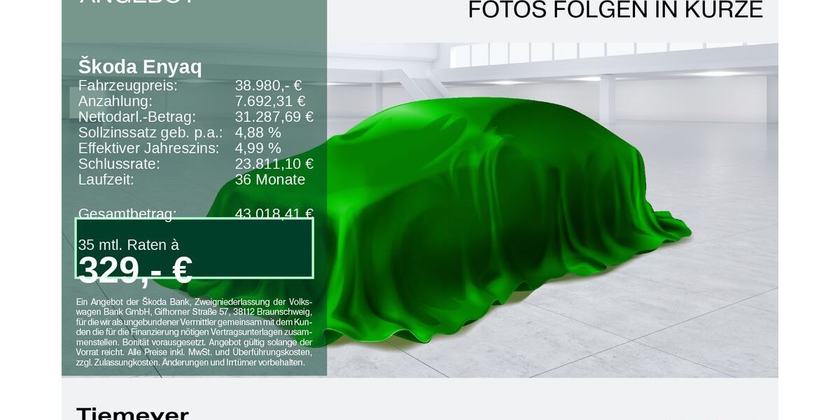 Skoda Enyaq 39.162 km 38.980 &euro; Remscheid 42857