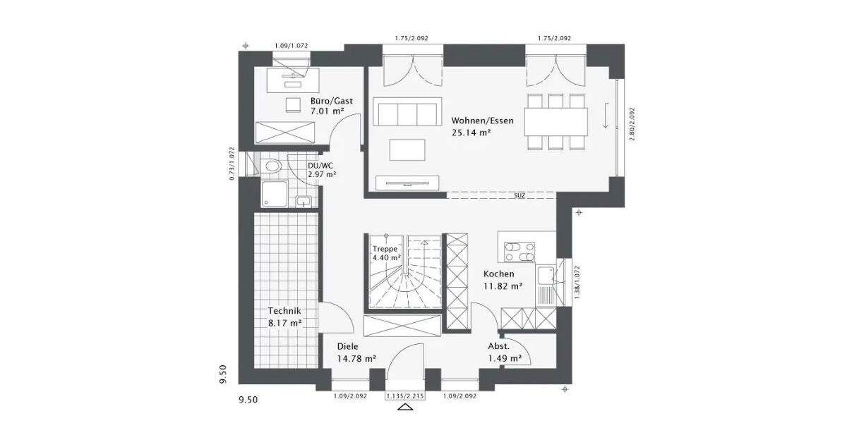 Technikfertig! Viel Geld gespart! Individuelles und modernes Haus in massiver Bauweise. 5 zimmer