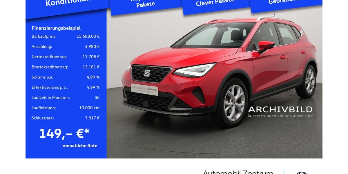 Seat Arona 29.979 km 15.688 &euro; Leverkusen 51379