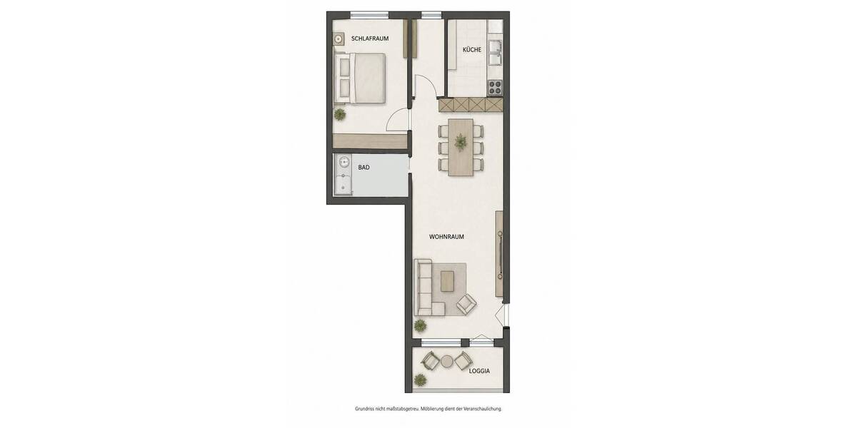 Etagenwohnung Kerpen Horrem - 2 Zimmer, 64 m&sup2;, 189.000&euro; | Angebot:26402211