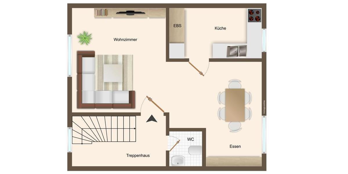 Charmante Maisonette-Wohnung mit Einbauküche in Bergheim-Mitte. 2 zimmer