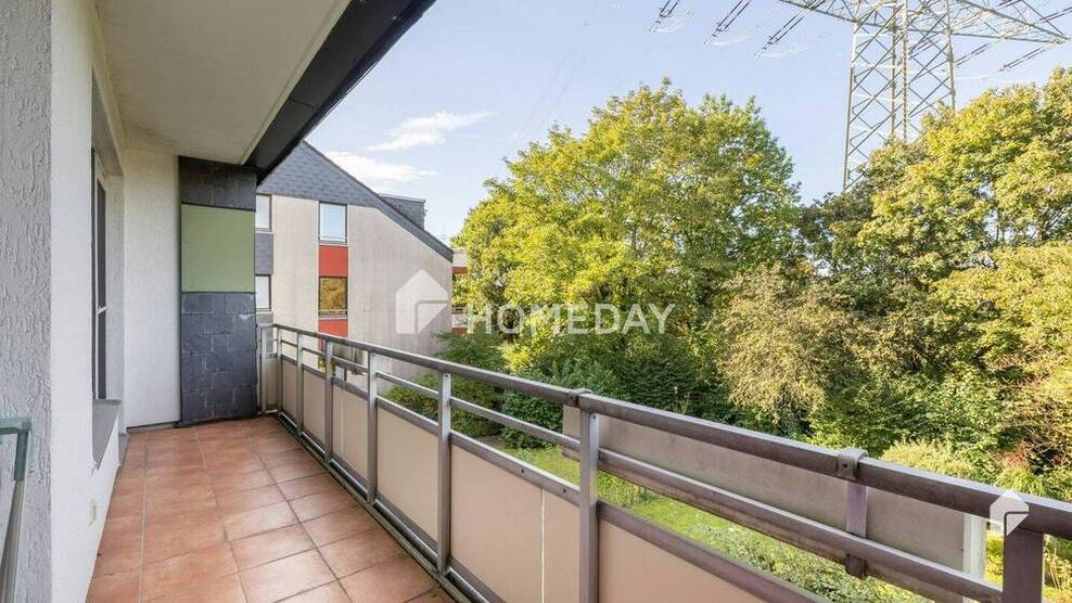 Ideal geschnittene 2-Zimmer-Wohnung mit West-Balkon, Stellplatz und Erbpacht nahe der Hildener Heide 2 zimmer