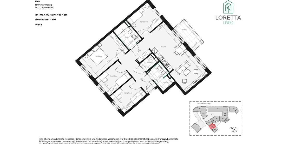 Platz für die Familie: Großzügige 5-Zimmer-Wohnung mit Balkon 5 zimmer
