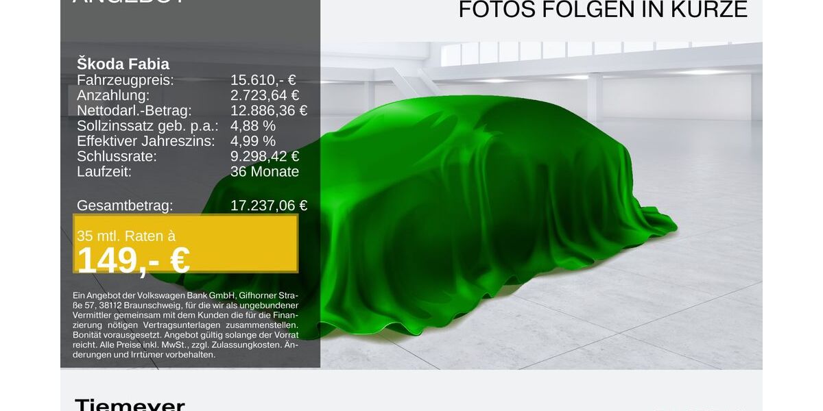 Skoda Fabia 38.359 km 15.280 &euro; Remscheid 42857