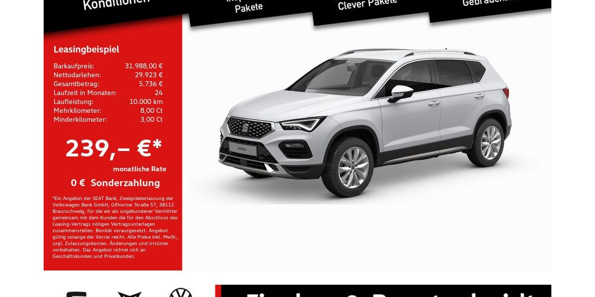 Seat Ateca 26.296 km 31.988 &euro; Lohmar 53797