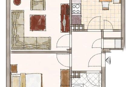 Wohnung Köln Kalk - 2 Zimmer, 56 m&sup2;, 175.000&euro; | Angebot:24630955