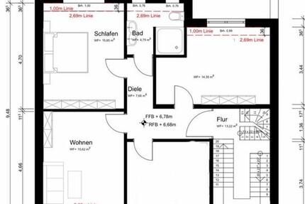 Wohnung, Miete 3 Zimmer, 77,75qm Balkon Solingen Katternberg 977 3 zimmer